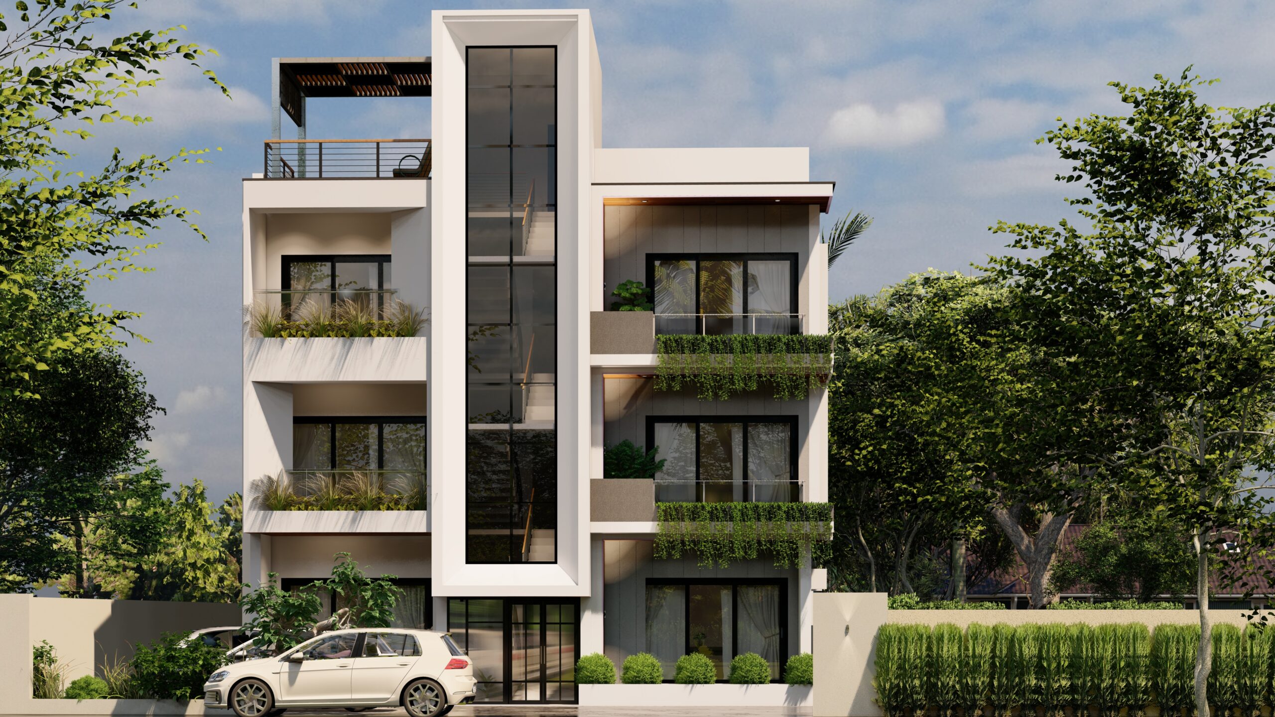 Apartment design in Koduvally