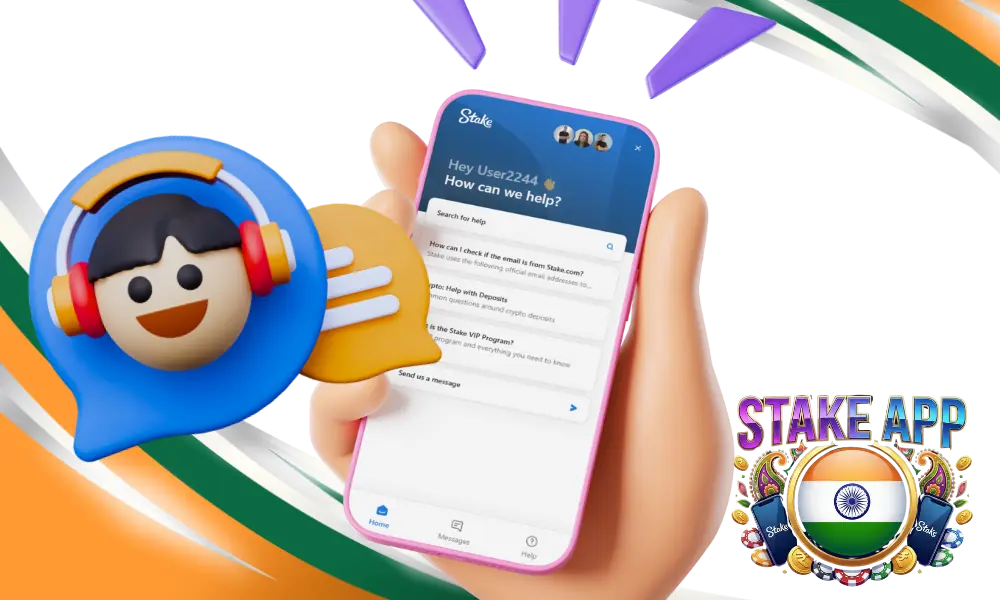 The Stake app guarantees technical support for its users